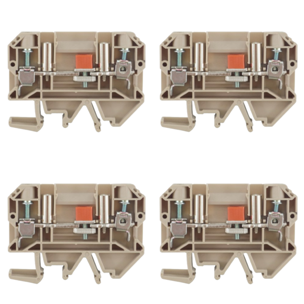 Kit Borne Sek-6s Bege De Aferição | Cabo Até 6mm² 10 Peças